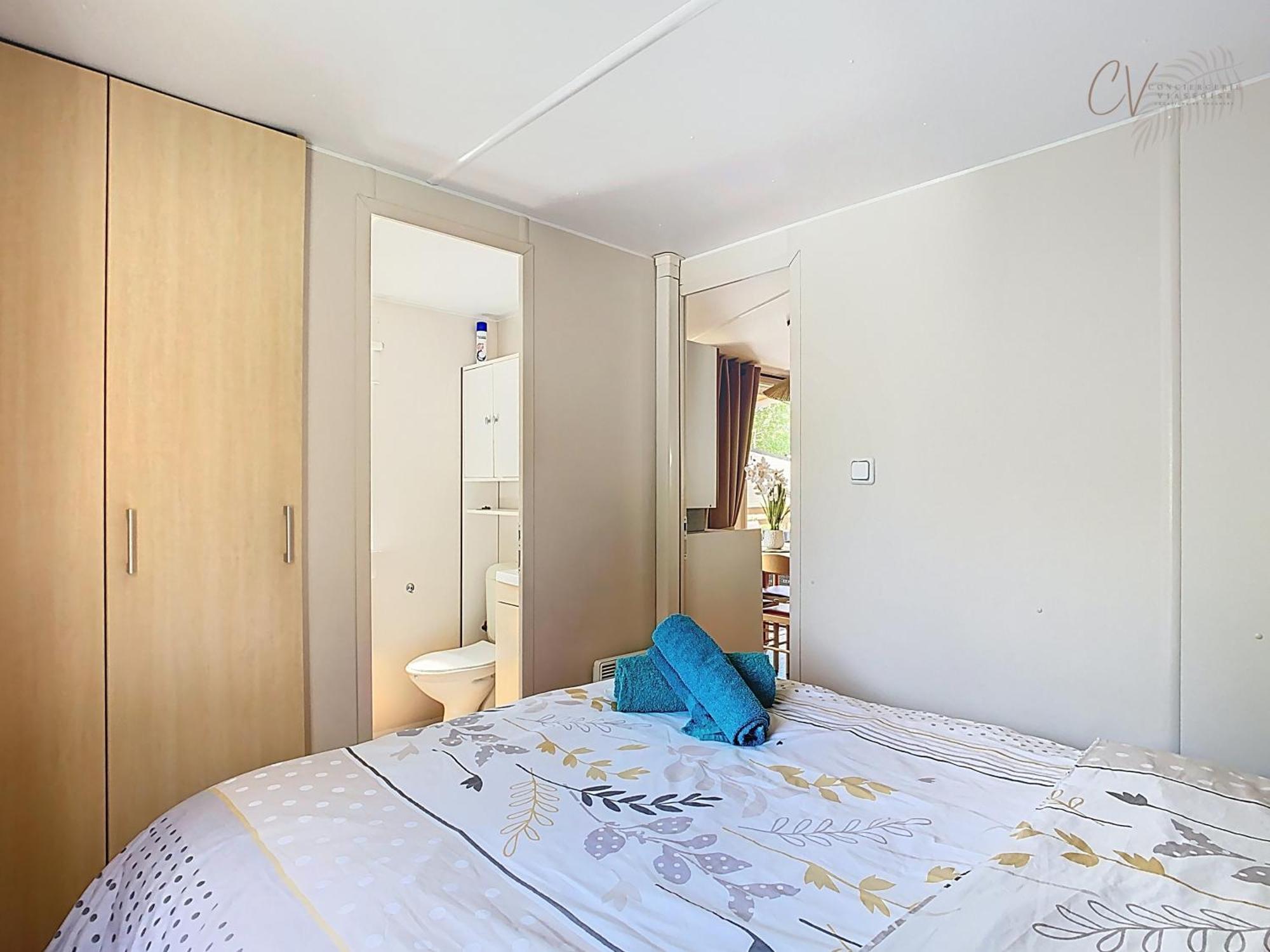 Grand Mobil Home 3Chbr 2Sdb Camping La Carabasse Vias Eksteriør billede