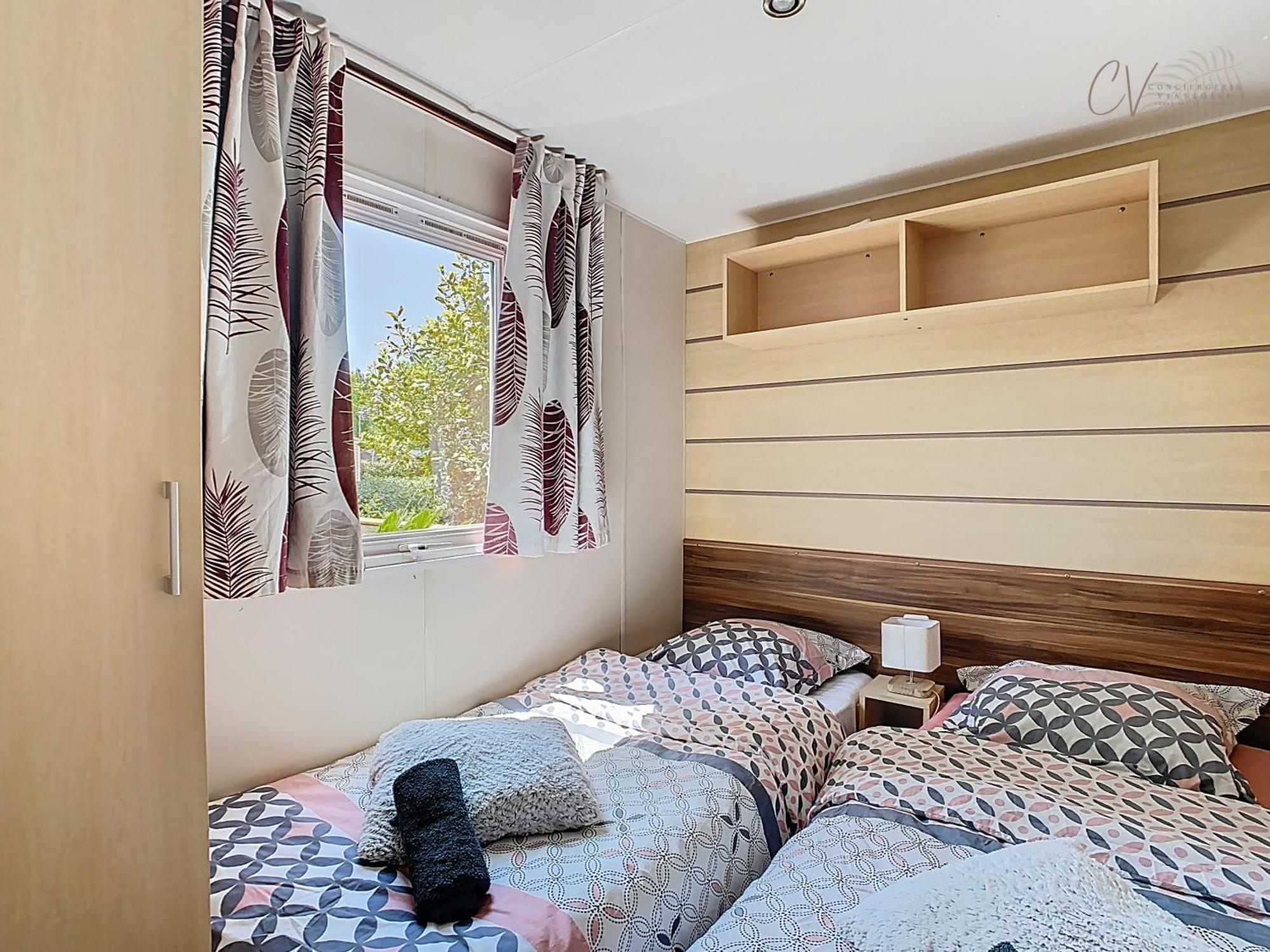 Grand Mobil Home 3Chbr 2Sdb Camping La Carabasse Vias Eksteriør billede