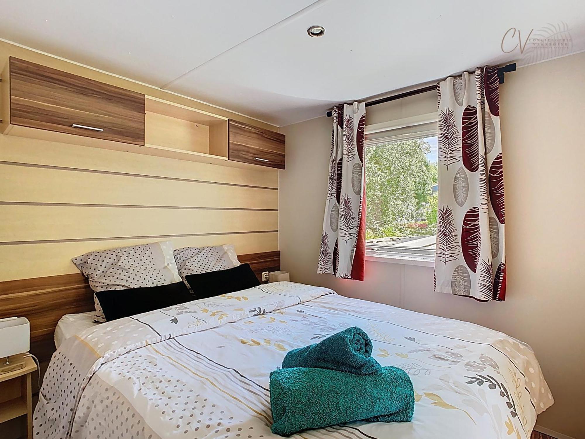 Grand Mobil Home 3Chbr 2Sdb Camping La Carabasse Vias Eksteriør billede